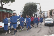 L'allenamento del Fasano nelle strade cittadine