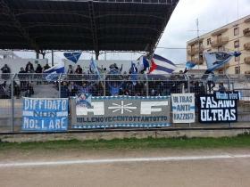 Tifosi biancazzurri a Triggiano