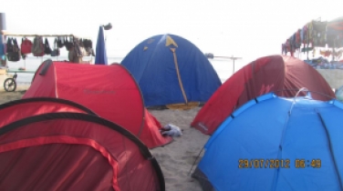 Le foto scattate in spiaggia domenica 29 luglio a Torre Canne