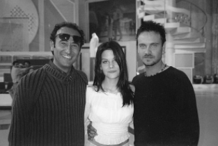 sul set di Domenica In con Carlo Conti e Nek.