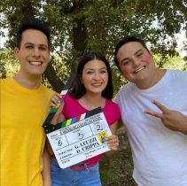 Scatto del primo giorno sul set, gentilmente concesso da Michele Savoia