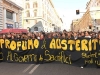 Una foto delle manifestazioni a Roma degli scorsi giorni