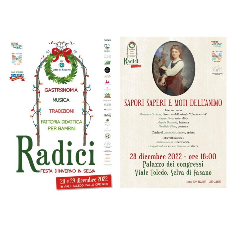"Sapori, saperi e moti dell’animo" apre "RADICI - Festa d'inverno in Selva" - Osservatorio Fasano
