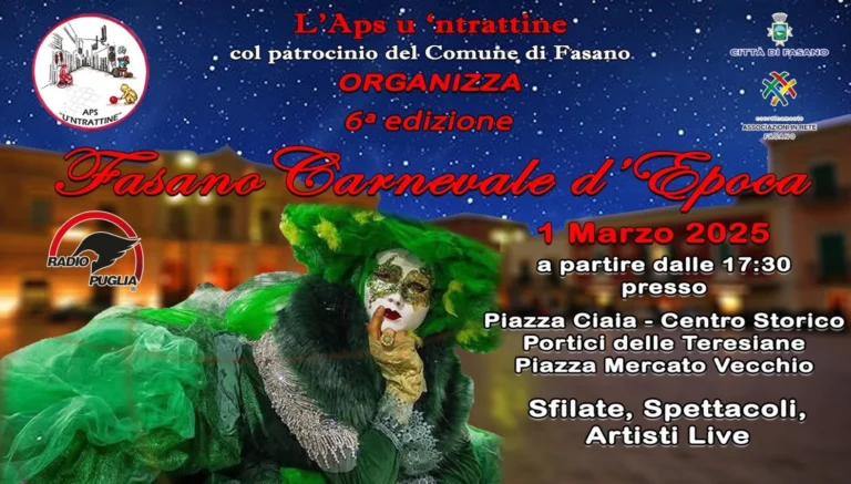 6ª edizione di "Fasano carnevale d'epoca" - Osservatorio Fasano