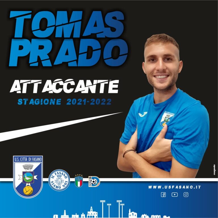 Tomàs Prado, la maglia numero 9 del Fasano è ancora ‘albiceleste’ - Osservatorio Fasano