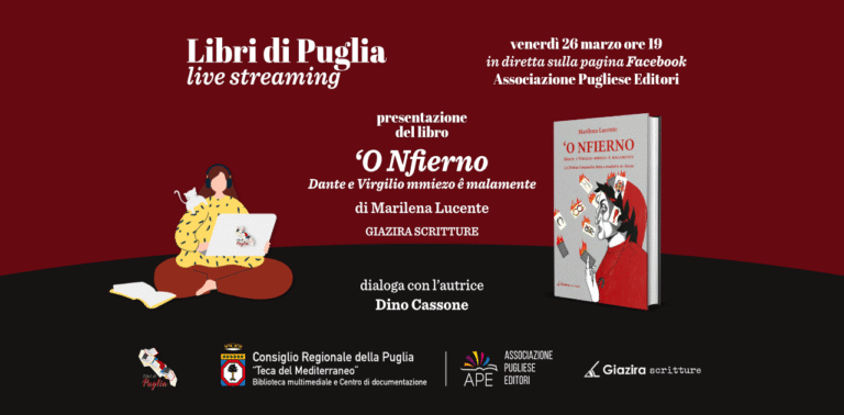 Libri di Puglia live streaming: presentazione del libro ‘O Nfierno. Dante e Virgilio mmiezo ê malamente Libri di Puglia live streaming: presentazione del libro 'O Nfierno. Dante e Virgilio mmiezo ê malamente - Osservatorio Fasano