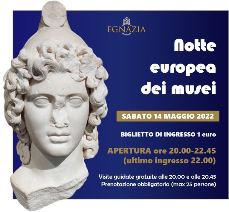 Notte Europea dei Musei 2022 anche a Egnazia Notte Europea dei Musei 2022 anche a Egnazia - Osservatorio Fasano