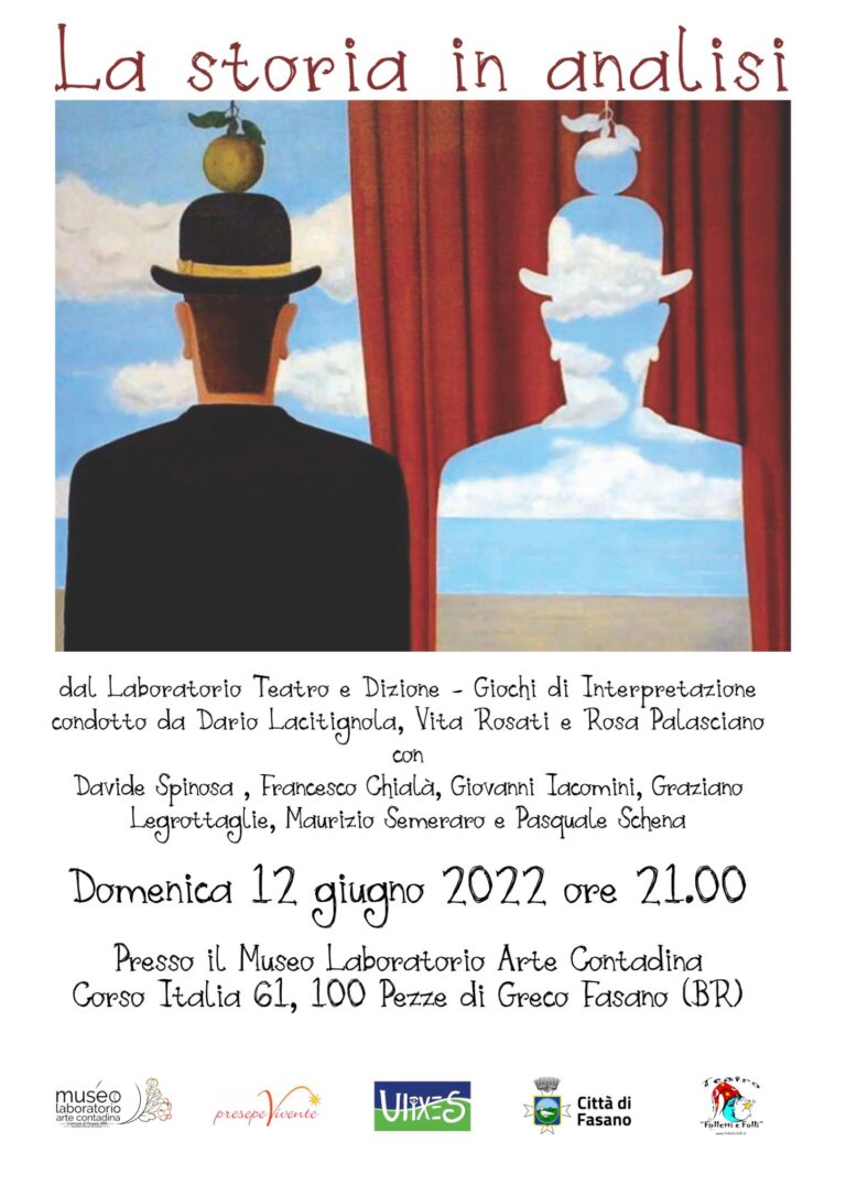 Al Museo Laboratorio Arte Contadina in scena «La storia in analisi» Al Museo Laboratorio Arte Contadina in scena «La storia in analisi» - Osservatorio Fasano