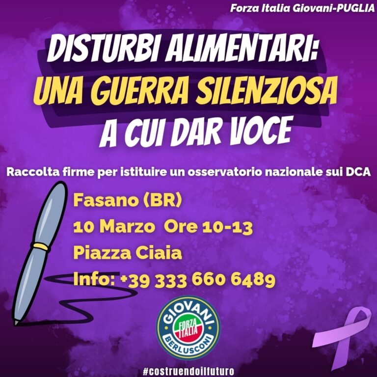 Disturbi alimentare una guerra silenziosa a cui dar voce - Osservatorio Fasano