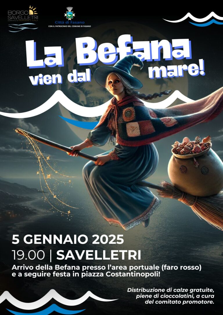 Domenica a Savelletri ritorna lo storico evento “La Befana vien dal mare” - Osservatorio Fasano