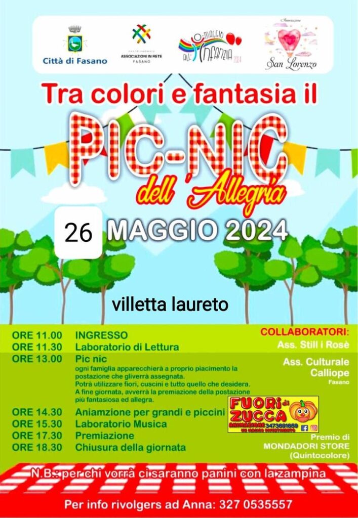 A Laureto il “Pic-Nic dell’allegria” - Osservatorio Fasano