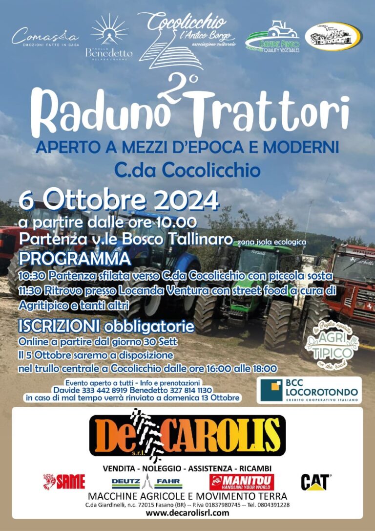 2° Raduno dei Trattori a Cocolicchio - Osservatorio Fasano