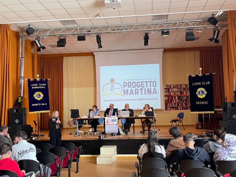 Ottima riuscita del “Progetto Martina” promosso dai Lions di Fasano Ottima riuscita del “Progetto Martina” promosso dai Lions di Fasano - Osservatorio Fasano