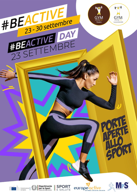 Settimana Europea dello Sport: il Gym Moving Club aderisce all’iniziativa con una settimana di Open Week dal 23 al 30 settembre Settimana Europea dello Sport: il Gym Moving Club aderisce all’iniziativa con una settimana di Open Week dal 23 al 30 settembre - Osservatorio Fasano