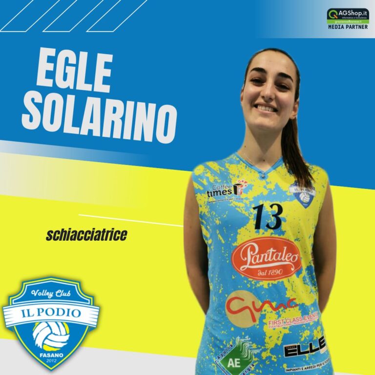 È la schiacciatrice Egle Solarino il nuovo rinforzo della Pantaleo Podio Volley Fasano. È la schiacciatrice Egle Solarino il nuovo rinforzo della Pantaleo Podio Volley Fasano. - Osservatorio Fasano