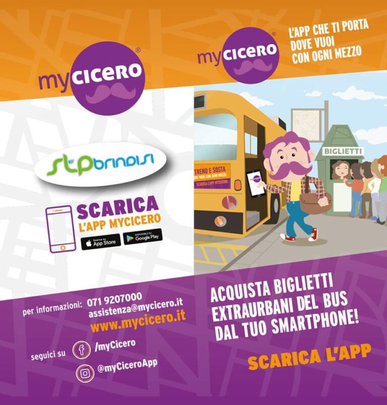 STP avvia il sistema di emissione biglietti extraurbani tramite App per smartphone MYCICERO - Osservatorio Fasano