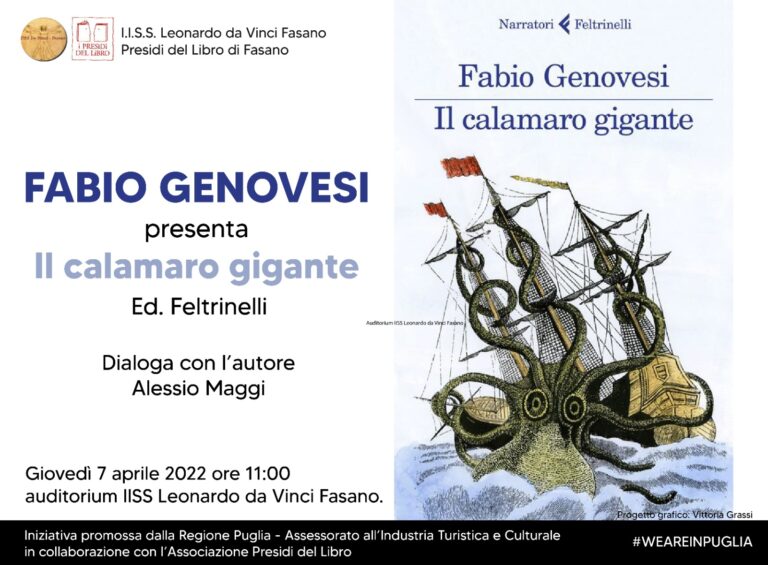 Lo scrittore Fabio Genovesi all’I.I.S.S. «da Vinci» Lo scrittore Fabio Genovesi all'I.I.S.S. «da Vinci» - Osservatorio Fasano