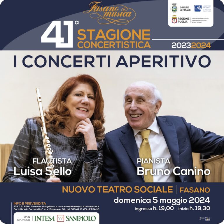 Fasanomusica: domenica 5 maggio il secondo concerto aperitivo Fasanomusica: domenica 5 maggio il secondo concerto aperitivo - Osservatorio Fasano
