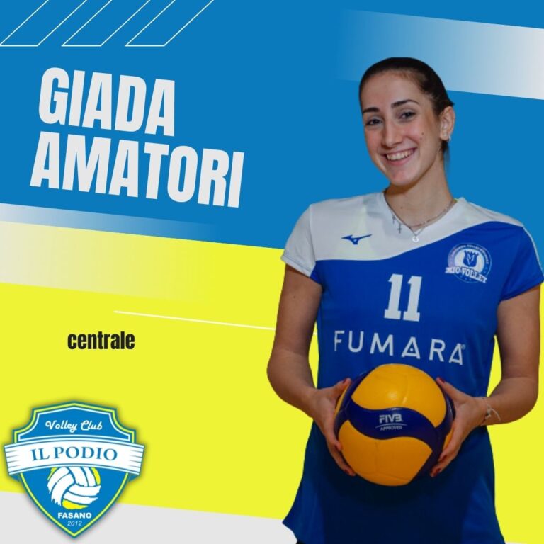 Giada Amatori: il nuovo centrale del Podio Volley Fasano. Giada Amatori: il nuovo centrale del Podio Volley Fasano. - Osservatorio Fasano