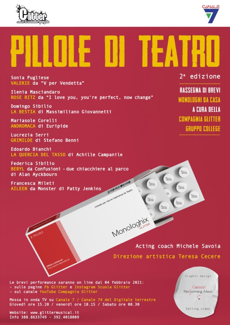 Ritornano le 'Pillole di Teatro' - Osservatorio Fasano