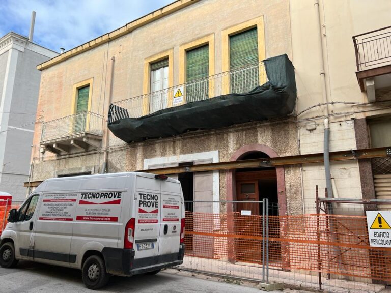 Conclusi i lavori di messa in sicurezza dell’immobile di via Musco Conclusi i lavori di messa in sicurezza dell'immobile di via Musco - Osservatorio Fasano