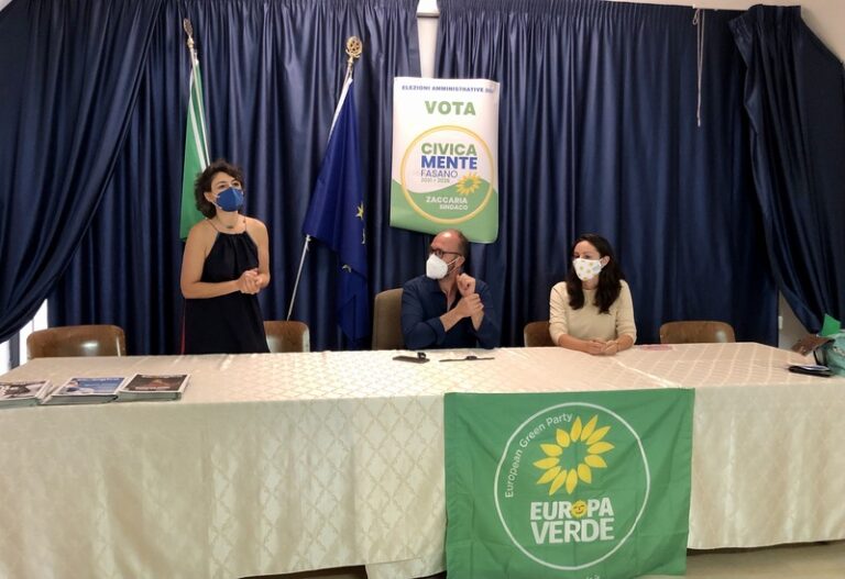 L’eurodeputata di Europa Verde Eleonora Evi a sostegno del candidato sindaco Francesco Zaccaria e della lista ‘Civicamente’ L'eurodeputata di Europa Verde Eleonora Evi a sostegno del candidato sindaco Francesco Zaccaria e della lista 'Civicamente' - Osservatorio Fasano