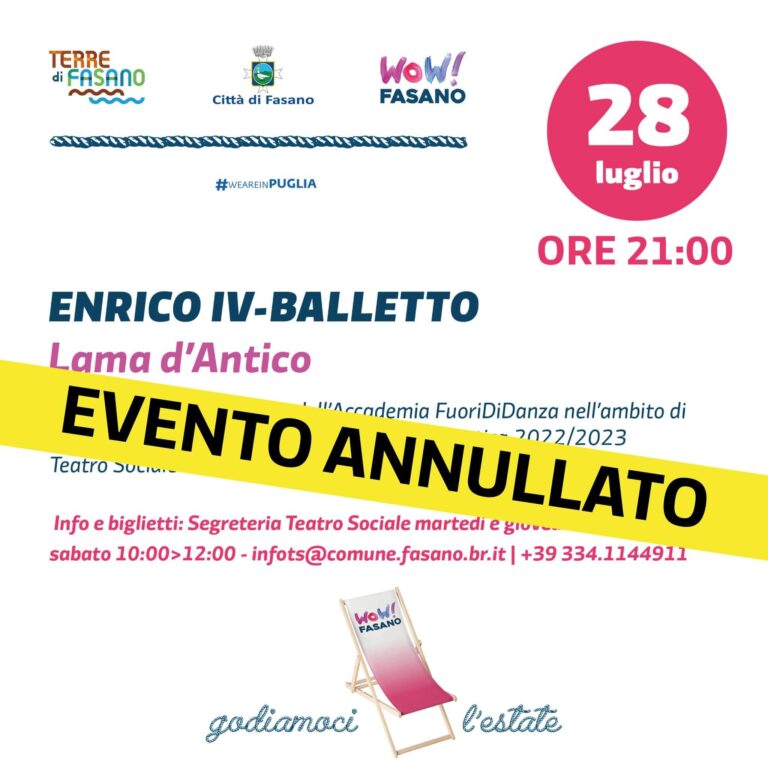 WOW! Fasano: gli eventi di questo fine settimana - Osservatorio Fasano