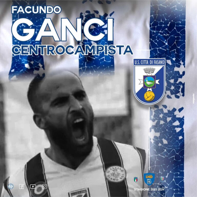 Facundo Ganci torna a vestire la maglia dell’US Fasano Facundo Ganci torna a vestire la maglia dell'US Fasano - Osservatorio Fasano