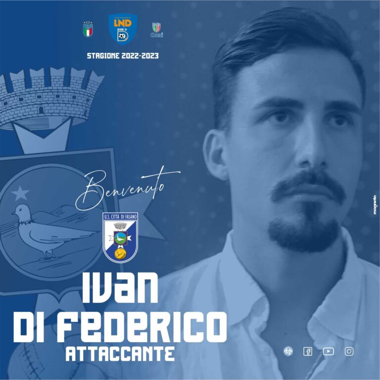 L’attaccante Ivan Di Federico il primo colpo per la stagione 2022/23 L’attaccante Ivan Di Federico il primo colpo per la stagione 2022/23 - Osservatorio Fasano