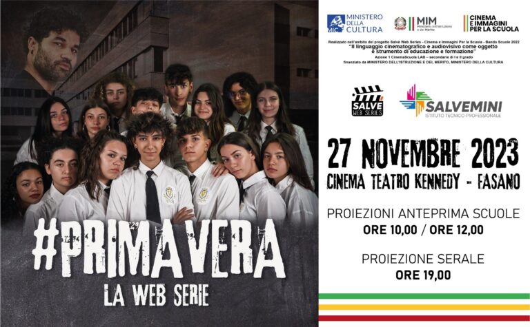 Il 27 novembre al cinema Teatro Kennedy l’anteprima di #PRIMAVERA - Osservatorio Fasano