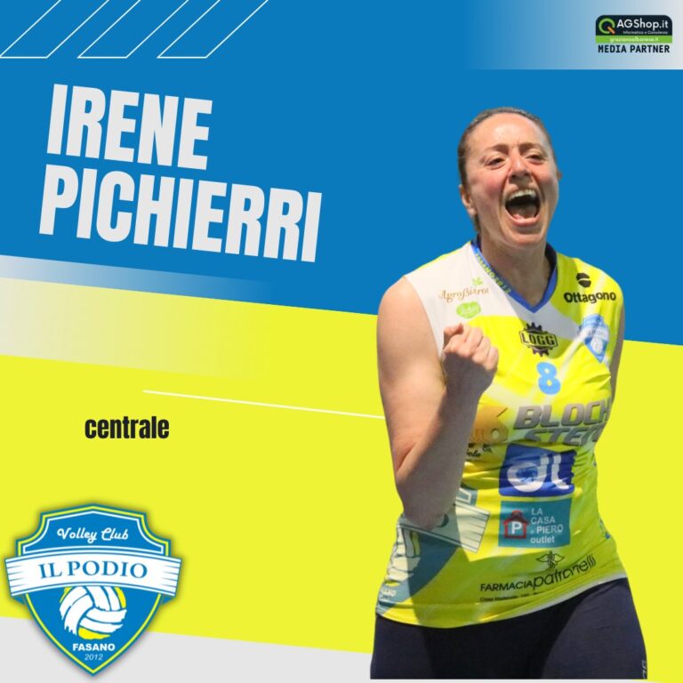 Torna a vestire la maglia de Il Podio Volley Fasano il centrale Irene Pichierri. - Osservatorio Fasano
