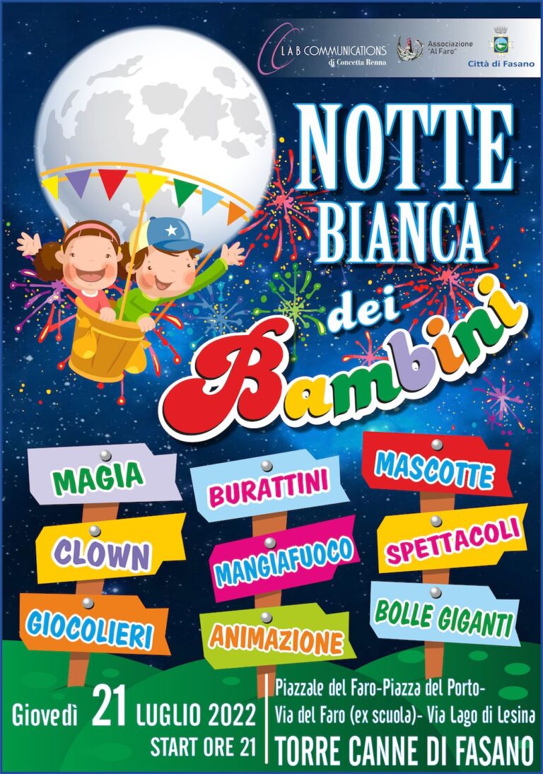 A Torre Canne la Notte bianca dei Bambini - Osservatorio Fasano