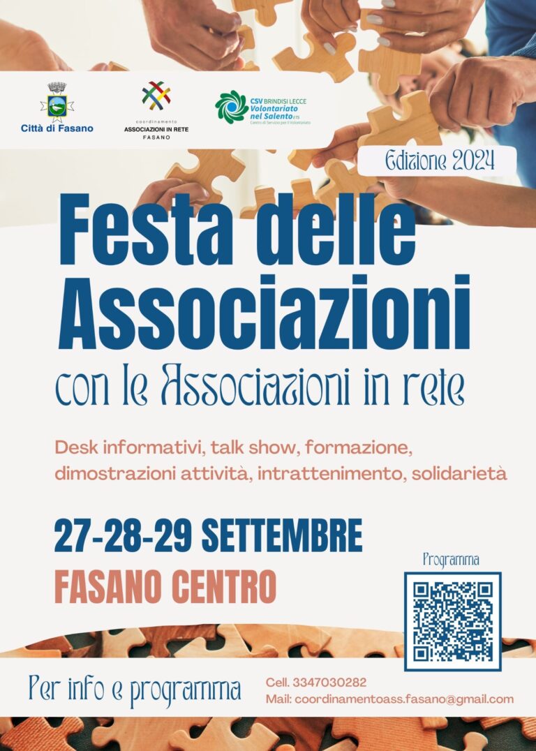 Festa delle Associazioni in Rete - Osservatorio Fasano