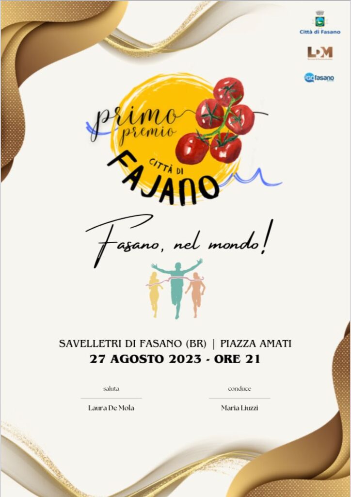 Savelletri: prima edizione del Premio Internazionale Fajano Savelletri: prima edizione del Premio Internazionale Fajano - Osservatorio Fasano