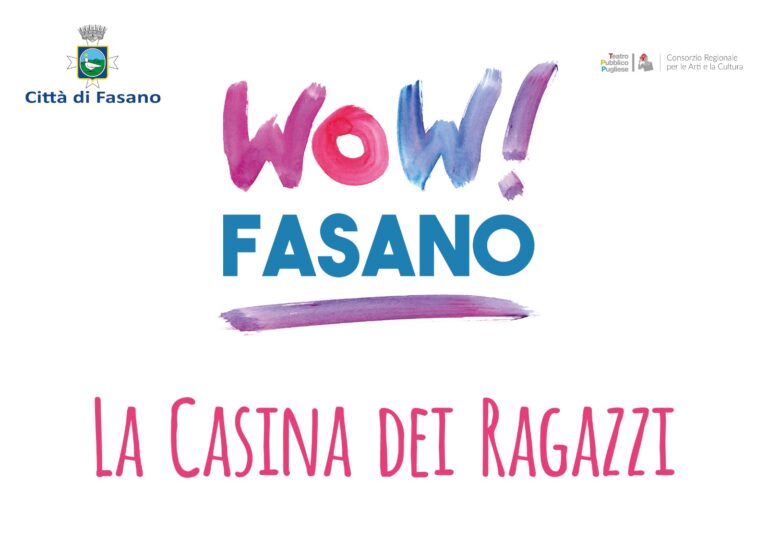'La casina dei ragazzi', quattro appuntamenti a luglio a Selva in collaborazione con il TPP - Osservatorio Fasano