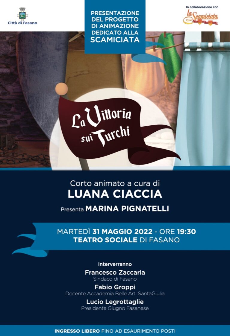 Festa Patronale: il 31 maggio presentazione del cortometraggio «La Vittoria sui Turchi» Festa Patronale: il 31 maggio presentazione del cortometraggio «La Vittoria sui Turchi» - Osservatorio Fasano