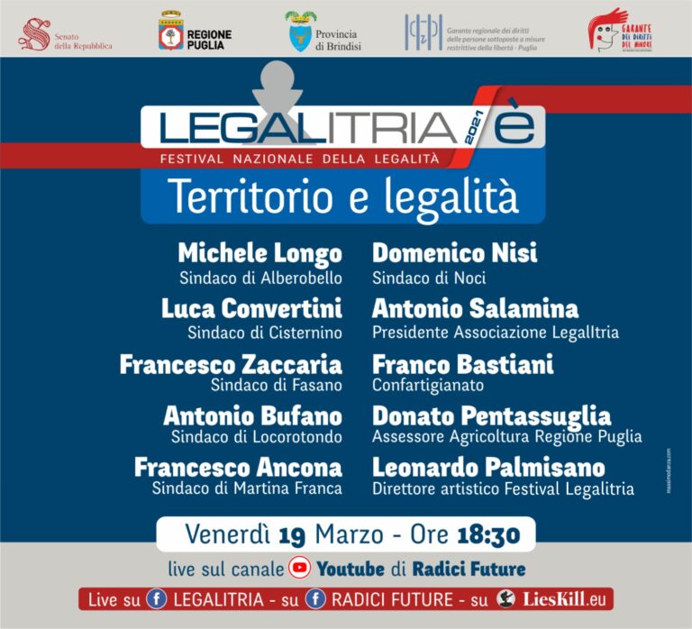 Sindaci a confronto su territori e legalità Sindaci a confronto su territori e legalità - Osservatorio Fasano