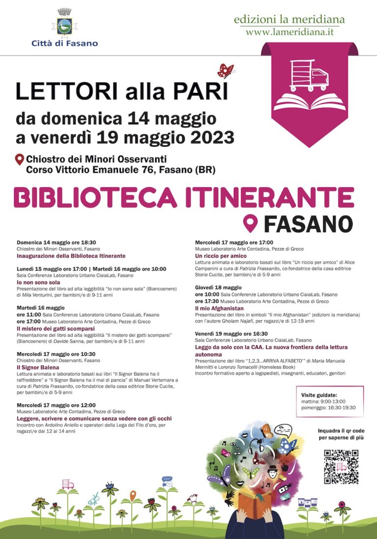 «Lettori alla Pari», ecco tutti gli eventi della Biblioteca itinerante del Comune di Fasano - Osservatorio Fasano
