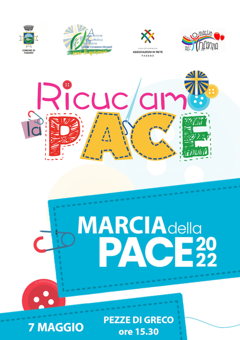 A Pezze di Greco la Marcia della Pace diocesana dell’Azione Cattolica dei Ragazzi A Pezze di Greco la Marcia della Pace diocesana dell’Azione Cattolica dei Ragazzi - Osservatorio Fasano