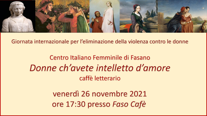 ‘Donne ch’avete intelletto d’amore’ 'Donne ch'avete intelletto d'amore' - Osservatorio Fasano