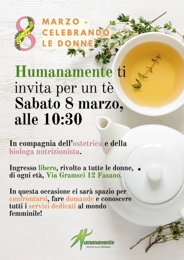 8 marzo: Humanamente celebra le donne - Osservatorio Fasano