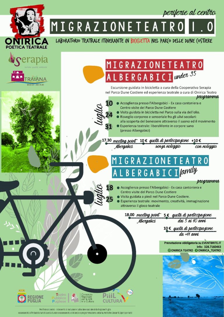 Progetto teatrale in natura Migrazioneteatro1.0 Progetto teatrale in natura Migrazioneteatro1.0 - Osservatorio Fasano
