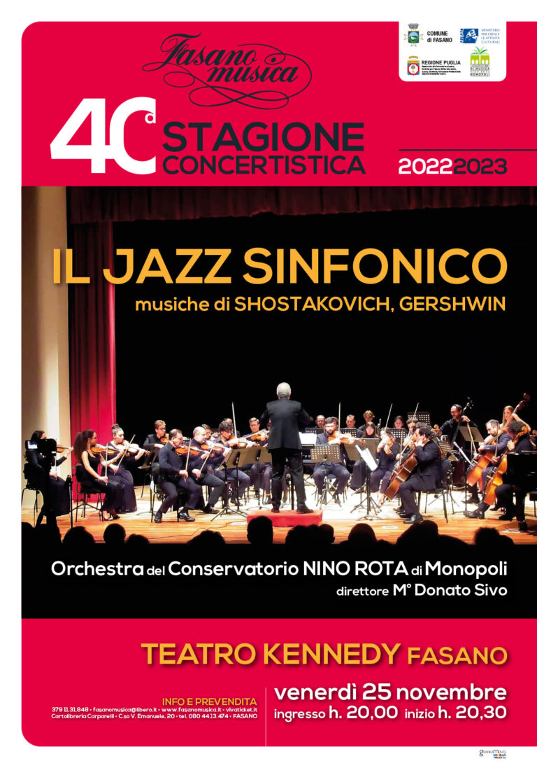 Fasanomusica: il jazz sinfonico di Shostakovic e Gershwin - Osservatorio Fasano