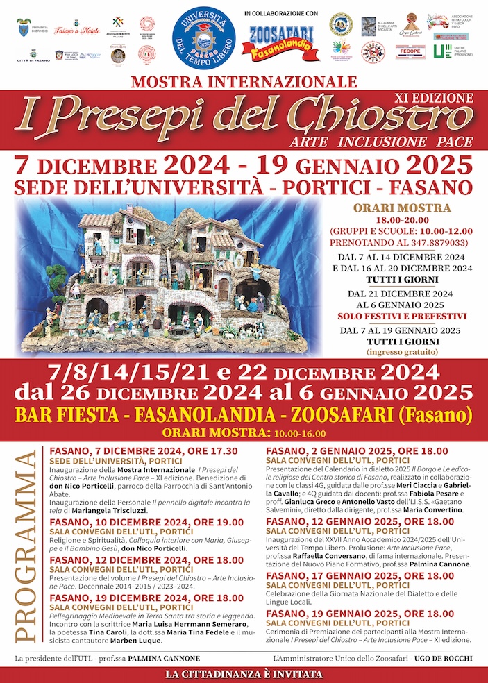Presepi artistici in vetrina all’Università. Presepi artistici in vetrina all’Università. - Osservatorio Fasano
