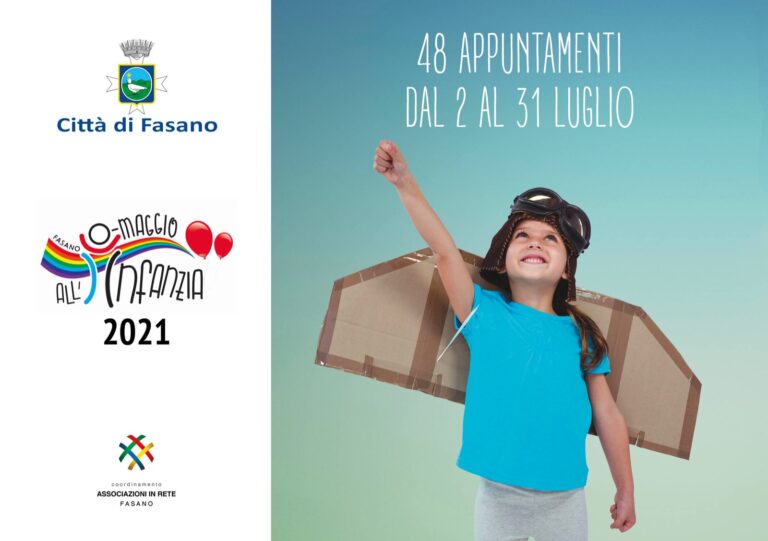 ‘O-maggio all’Infanzia’, un programma di 48 eventi per bambini e ragazzi 'O-maggio all'Infanzia', un programma di 48 eventi per bambini e ragazzi - Osservatorio Fasano