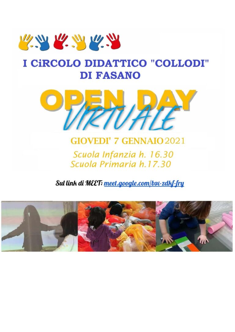 Open Day Virtuale 1° Circolo Didattico 'Collodi' di Fasano - Osservatorio Fasano