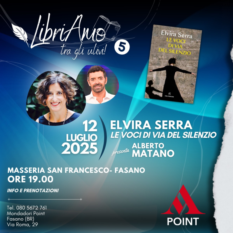 A “LibriAmo…tra gli ulivi!” arrivano Raoul Bova, Alberto Matano ed Elvira Serra - Osservatorio Fasano