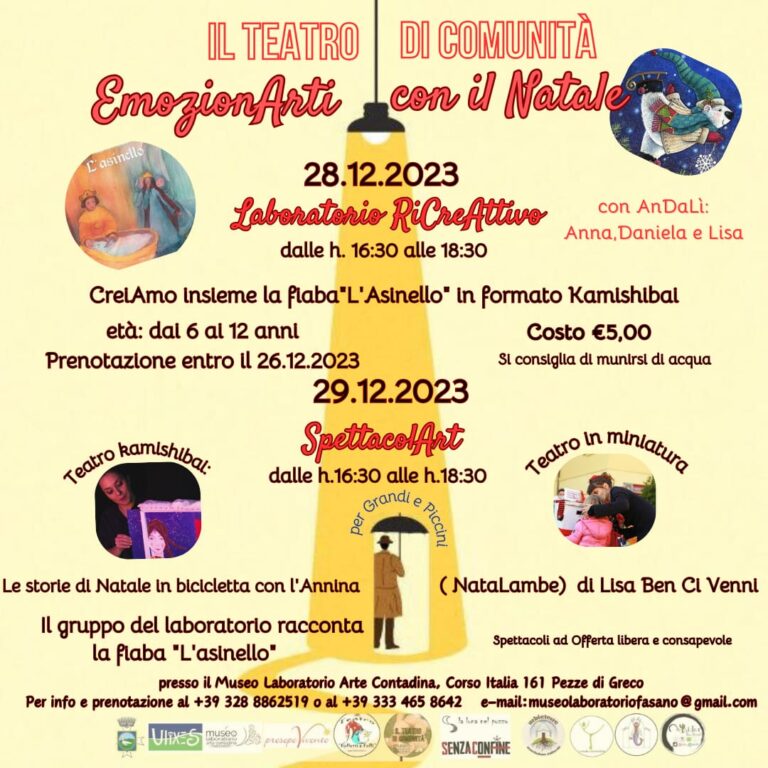 Teatro di Comunità: EmozionArti con il Natale Teatro di Comunità: EmozionArti con il Natale - Osservatorio Fasano