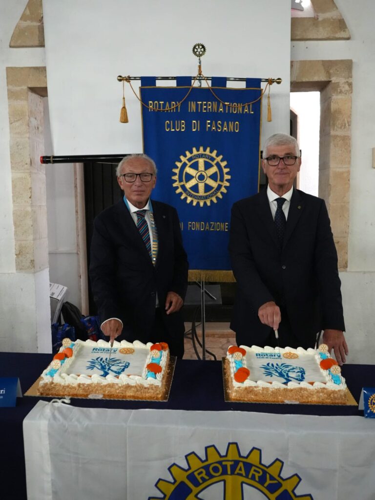 Cambio al vertice del Rotary Club Fasano: Vito Carrieri il nuovo presidente - Osservatorio Fasano