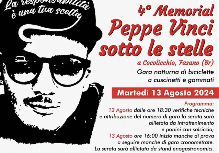 Cuscinette: Tutto è pronto a Cocolicchio per il 4° Memorial Peppe Vinci. - Osservatorio Fasano